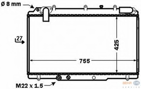 Radiator racire motor