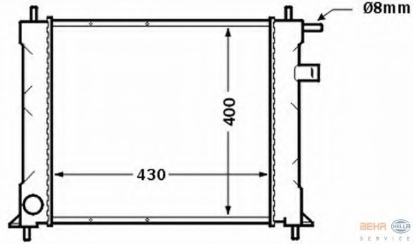 Radiator racire motor