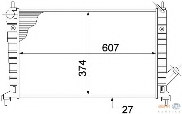 Radiator racire motor