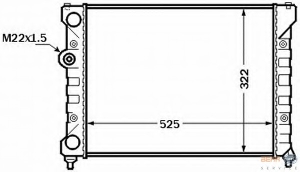 Radiator racire motor