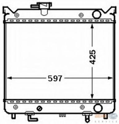 Radiator racire motor