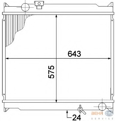 Radiator racire motor