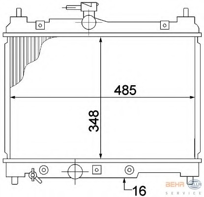 Radiator racire motor