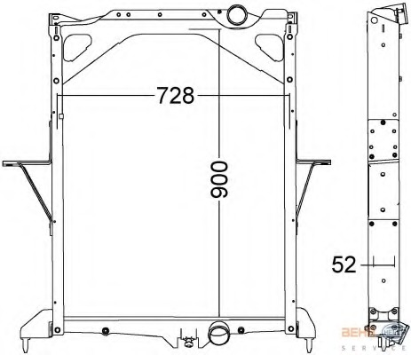 Radiator racire motor