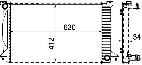 Radiator racire motor