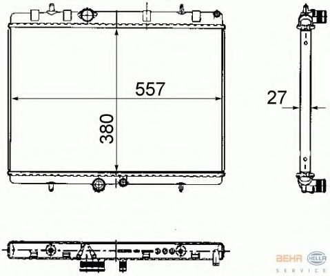 Radiator racire motor