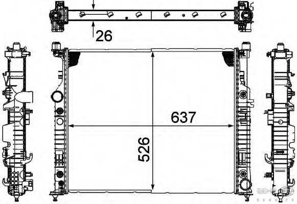 Radiator racire motor