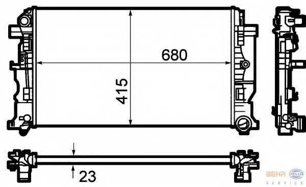 Radiator racire motor