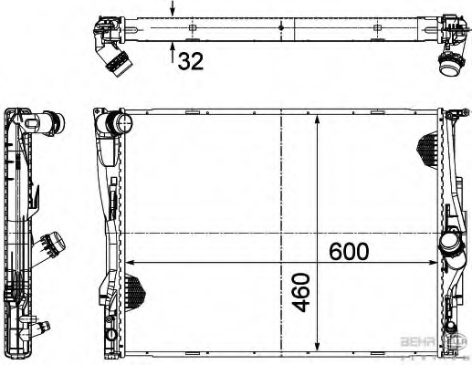 Radiator racire motor