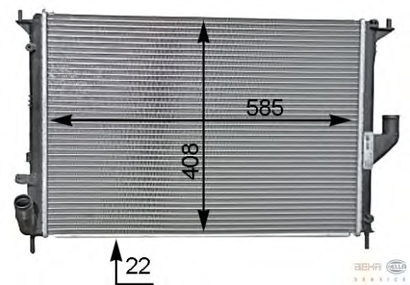 Radiator racire motor