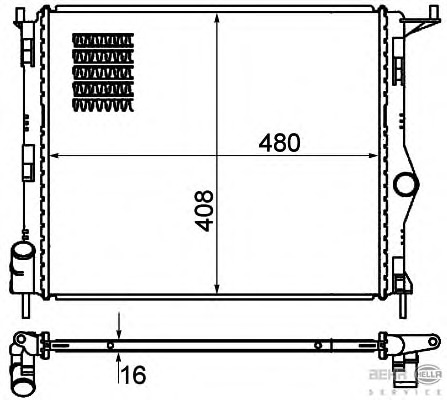 Radiator racire motor