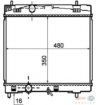 Radiator racire motor