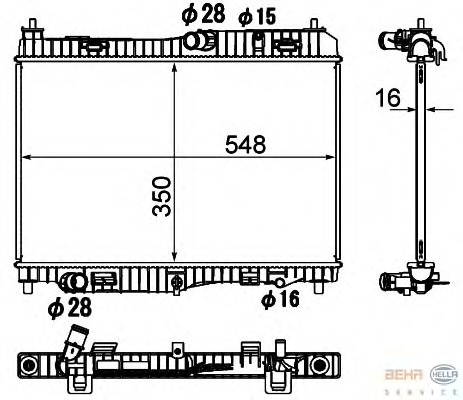 Radiator racire motor