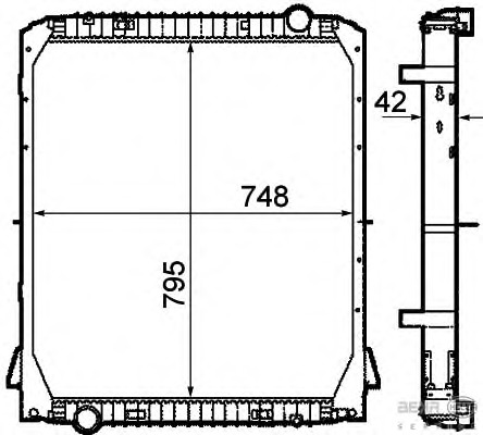 Radiator racire motor