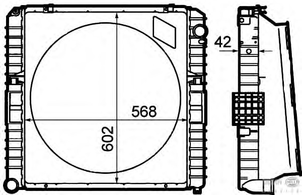 Radiator racire motor