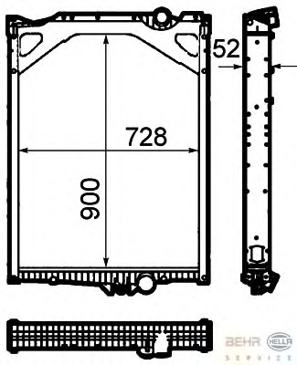 Radiator racire motor