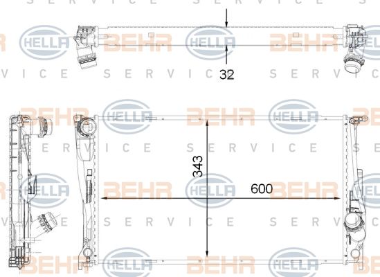 Radiator racire motor