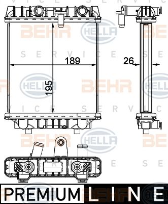 Radiator racire motor