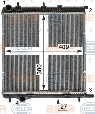 Radiator racire motor