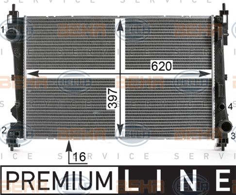 Radiator racire motor