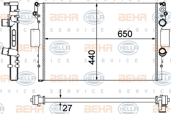 Radiator racire motor