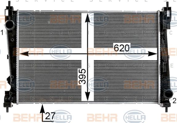 Radiator racire motor