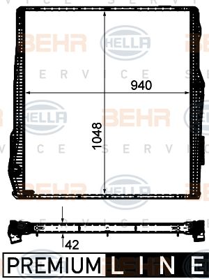 Radiator racire motor