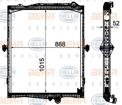 Radiator racire motor