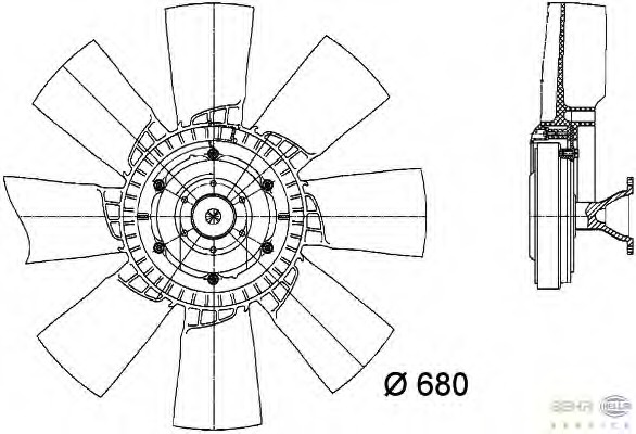 Ventilator radiator