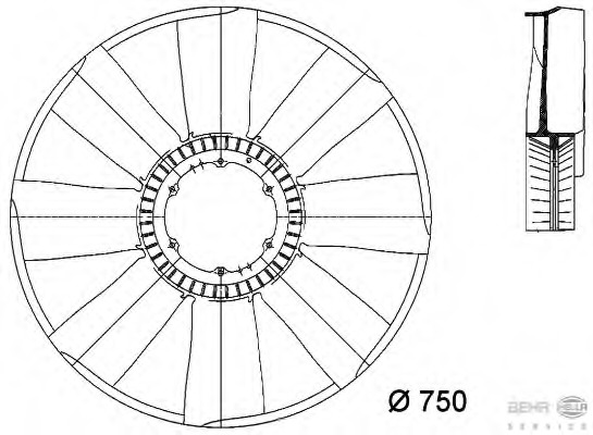 Paleta ventilator racire motor