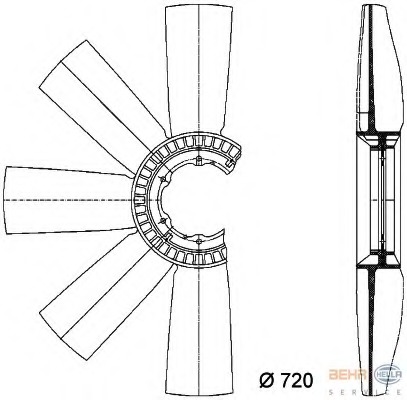 Paleta ventilator racire motor