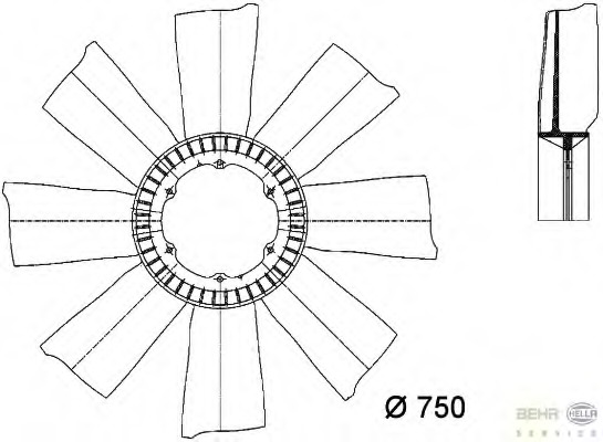 Paleta ventilator racire motor