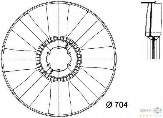 Paleta ventilator racire motor