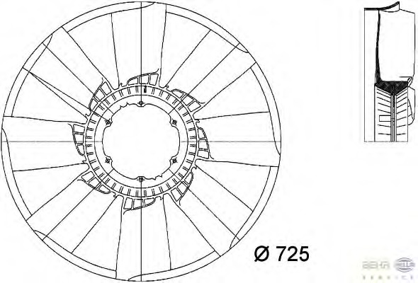 Paleta ventilator racire motor