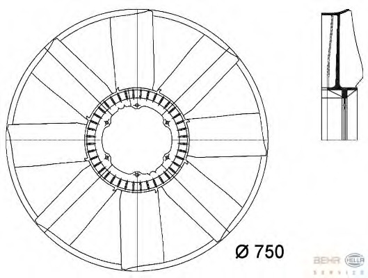 Paleta ventilator racire motor