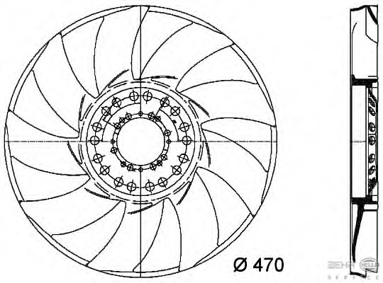 Paleta ventilator racire motor