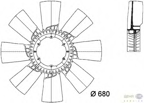 Paleta ventilator racire motor