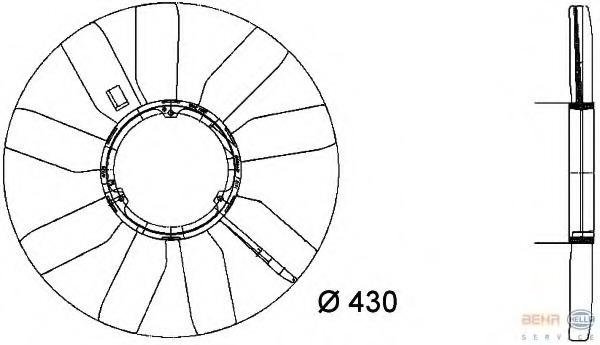 Paleta ventilator racire motor