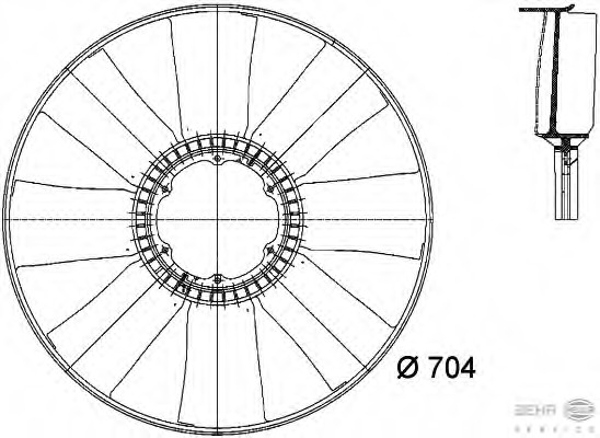 Paleta ventilator racire motor