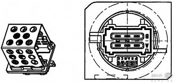 Rezistor ventilator habitaclu