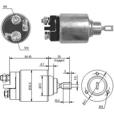 Solenoid electromotor