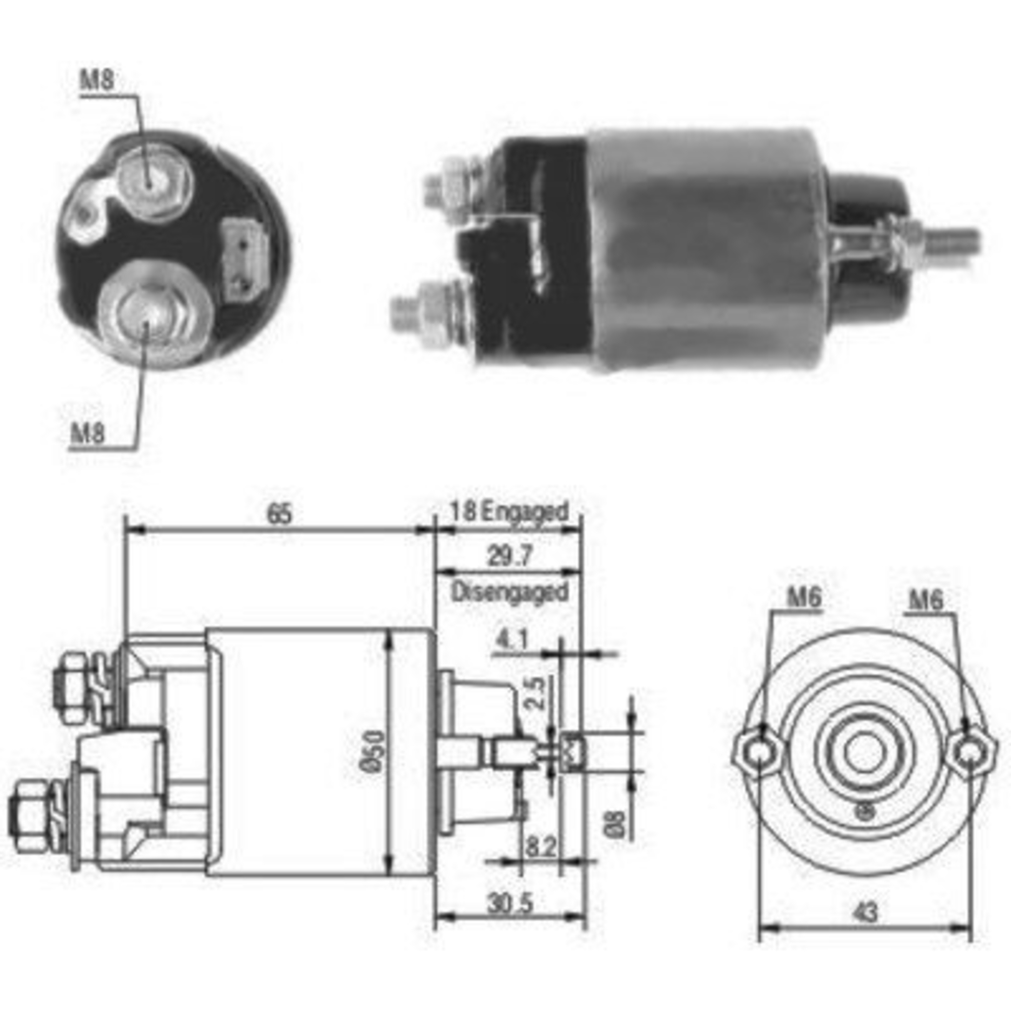 Solenoid electromotor