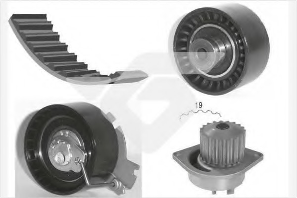 Set pompa apa + curea dintata