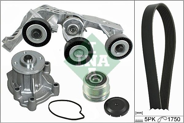 Pompa apa + set curea transmisie cu caneluri