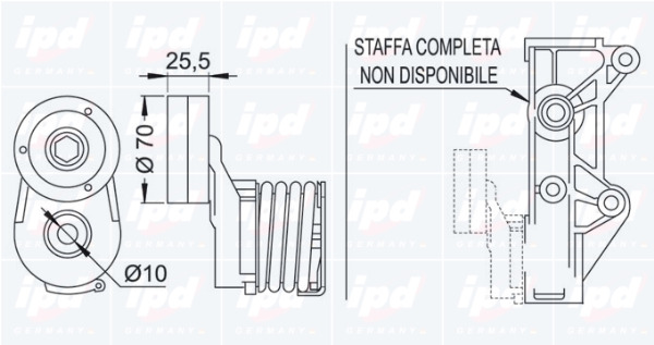 Rola intinzator curea transmisie