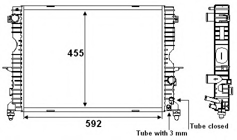 Radiator racire motor