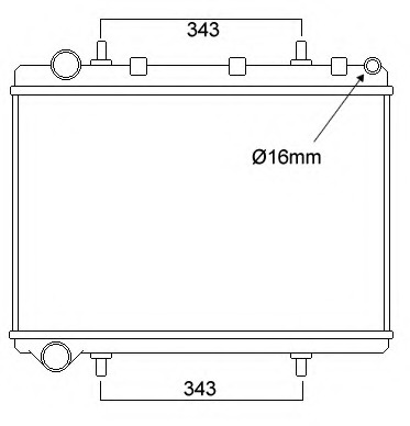 Radiator racire motor