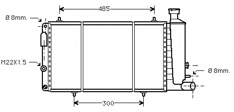 Radiator racire motor