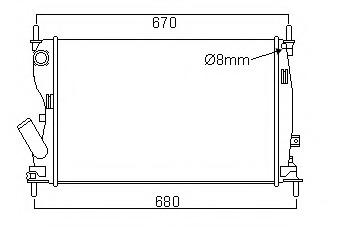 Radiator racire motor