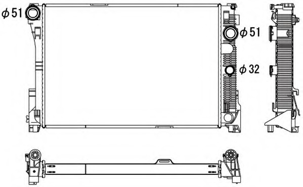 Radiator racire motor